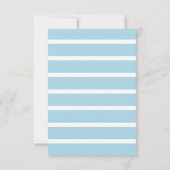 Ocean Mountain Lighthouse Light Blue Wedding RSVP Kaartje (Achterkant)