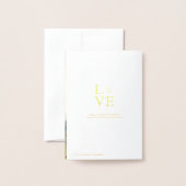 Ocean Mountain Lighthouse Wedding Save the Date Folie Kaarten (Met envelop)