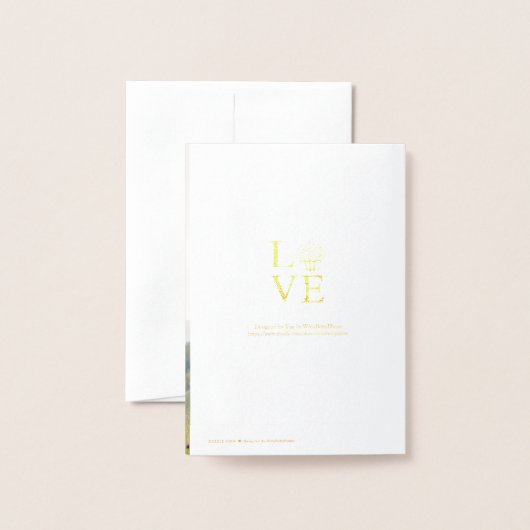 Ocean Mountain Lighthouse Wedding Save the Date Folie Kaarten (Met envelop)