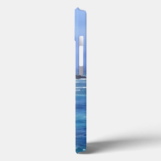 Ocean Mountains Beach Art Telefoonhoes Case-Mate iPhone Case (Achterkant / Links)