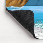 Ocean Mountains Canyon Birds Clouds Art Muismat (Hoek)