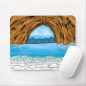 Ocean Mountains Canyon Birds Clouds Art Muismat (Met muis)