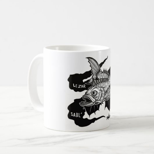 Ocean Mug Lezard de Sable Koffiemok (Voorkant links)
