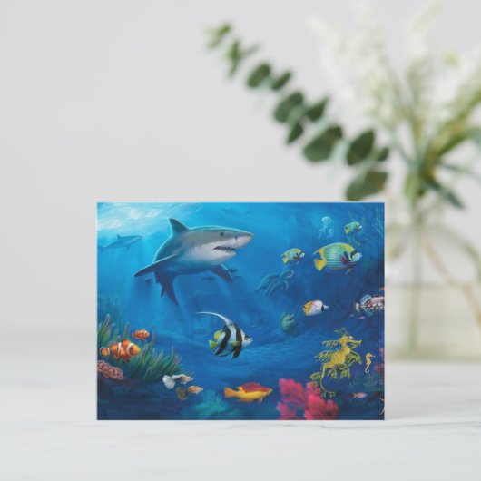 Ocean Mural Briefkaart (Staand voorkant)