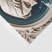 Ocean Muse – Liberty Style Sea Portrait Decoupage Tissuepapier (Detail)