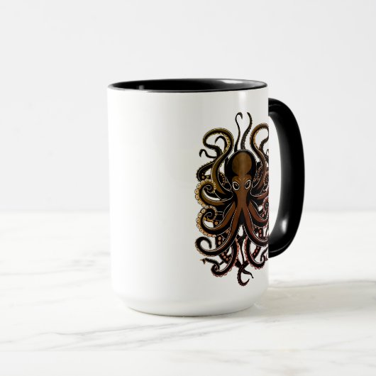 Ocean Mystique Octopus Design Mok (Voorkant rechts)