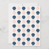 Ocean Navy en Blush Roze Geslacht Onthullen Hij Of Kaart (Achterkant)