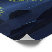 Ocean Night Moon Afdrukken instellen Poster (Hoek)