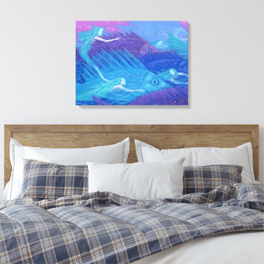 Ocean nomads canvas afdruk (Insitu (Slaapkamer))