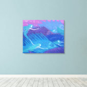 Ocean Nomads, Nautical Fantasy Art Mermaids & Fish Canvas Afdruk (Insitu (Houten vloer))