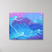 Ocean Nomads, Nautical Fantasy Art Mermaids & Fish Canvas Afdruk (Voorkant)