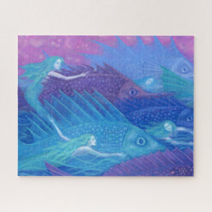 Ocean Nomads, Nautical Fantasy Art Mermaids & Fish Legpuzzel