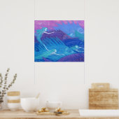 Ocean Nomads, Nautical Fantasy Art Mermaids & Fish Poster (Keuken)