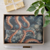 Ocean Octopus Deep Blue Tissuepapier (Geschenk)