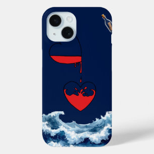 Ocean of Love Abstracte Kunst Telefoonhoesje iPhone 15 Case