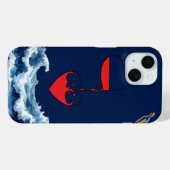Ocean of Love Abstracte Kunst Telefoonhoesje Case-Mate iPhone Case (Achterkant (horizontaal))