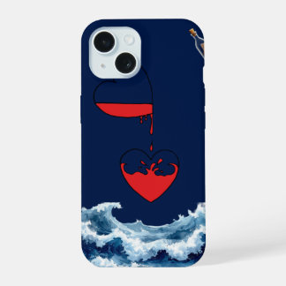 Ocean of Love Abstracte Kunst Telefoonhoesje iPhone 15 Case