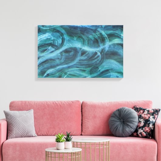 "Ocean of Love" - Gewatteerd Canvas Afdruk (Insitu (Woonkamer))