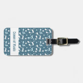 Ocean of Music patterned Bagagelabel (Voorkant horizontaal)