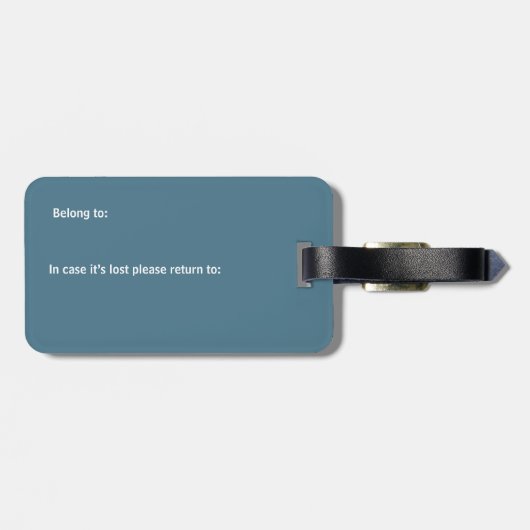 Ocean of Music patterned Bagagelabel (Achterkant horizontaal)