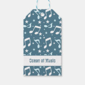 Ocean of Music patterned Cadeaulabel (Voorkant)