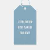 Ocean of Music patterned Cadeaulabel (Achterkant)