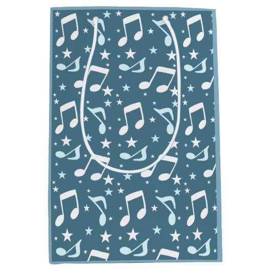 Ocean of Music patterned Medium Cadeauzakje (Voorkant)