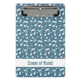 Ocean of Music patterned Mini Klembord
