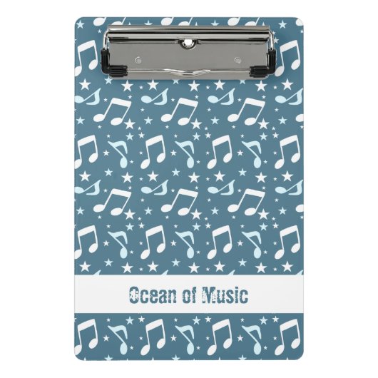 Ocean of Music patterned Mini Klembord (Voorkant)