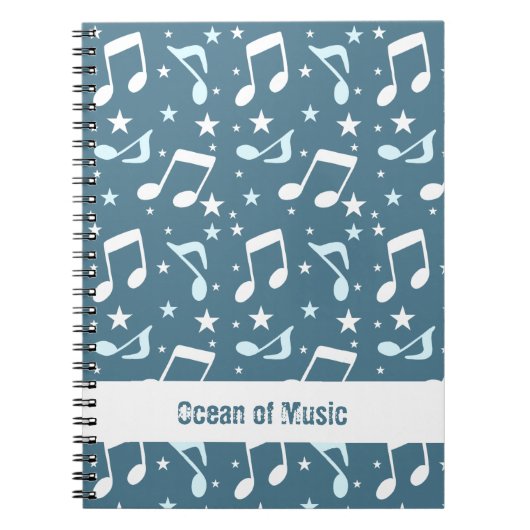 Ocean of Music patterned Notitieboek (Voorkant)