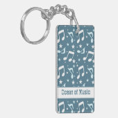Ocean of Music patterned Sleutelhanger (Voorkant Links)