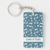 Ocean of Music patterned Sleutelhanger (Voorkant)