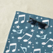 Ocean of Music patterned Strandlaken (In situ)