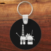 Ocean Oilfield Driller Drilling Rig Sleutelhanger (Voorkant)