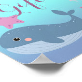Ocean Onder het Zee Meisje Baby shower Kaarten Ges Poster (Hoek)