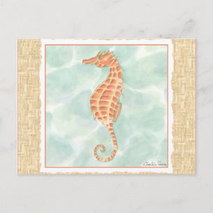 Ocean Oranje Seahorse Briefkaart