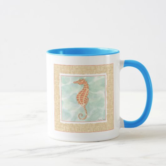 Ocean Oranje Seahorse Mok (Rechts)