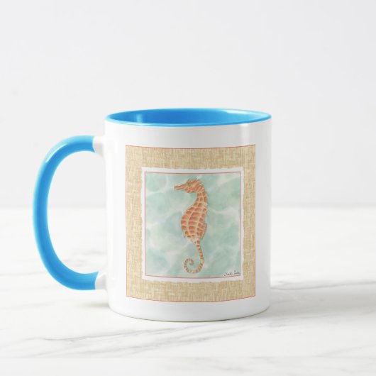 Ocean Oranje Seahorse Mok (Links)