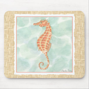 Ocean Oranje Seahorse Muismat