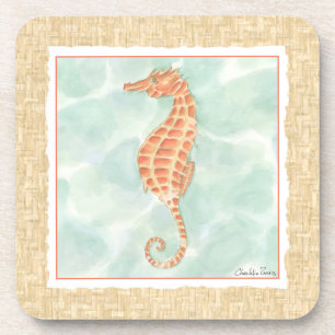 Ocean Oranje Seahorse Onderzetter