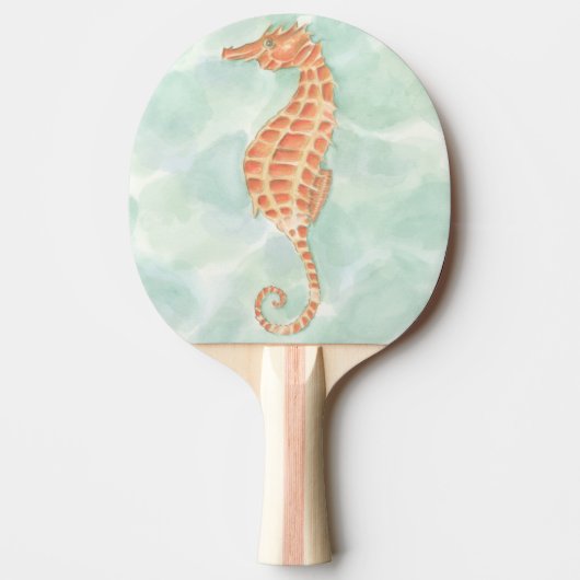 Ocean Oranje Seahorse Tafeltennisbatje (Voorkant)