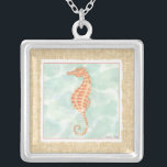 Ocean Oranje Seahorse Zilver Vergulden Ketting<br><div class="desc">Heb je ooit een zeepaardje dichtbij gezien? Nu krijg je dit geweldige kunstwerk van Chariklia Zarris om je liefde voor zee paard collectie te vergroten. Zarris creëer een aantal van de beste zeeen levenskunst die je dag kalmeert. Haal het vandaag op je Zazzle product.</div>