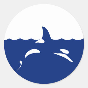 Ocean Orca Ronde Sticker