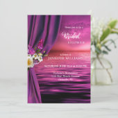 Ocean Paarse Boho Vlinder Vrijgezellenfeest Kaart (Staand voorkant)