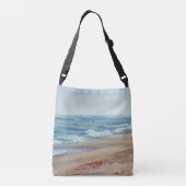 Ocean Painting bag van Mandy Roeing Crossbody Tas (Achterkant)