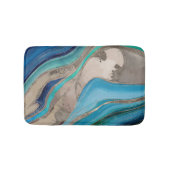 Ocean Palette en taupe marmer Badmat (Voorkant)