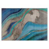 Ocean Palette en taupe marmer Snijplank (Voorkant)