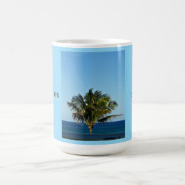 Ocean Palm Reflections | Familienaam & Reisjaar Koffiemok