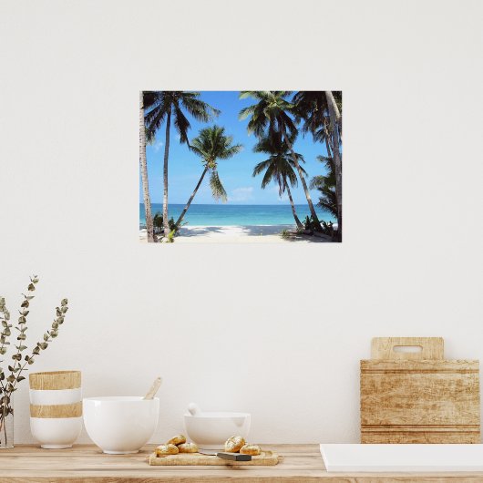 Ocean Palm Trees Print (Keuken)