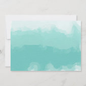 Ocean Palms | Waterverf Beach Weddenschap Kaart (Achterkant)